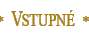 vstupné